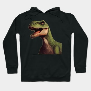 Angry green dino Hoodie